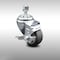 Service Caster 3.5 Inch SS Thermoplastic Rubber Swivel 1/2 Inch Threaded Stem Caster with Brake SCC-SSTS20S3514-TPRB-TLB-121315 - alternate 1